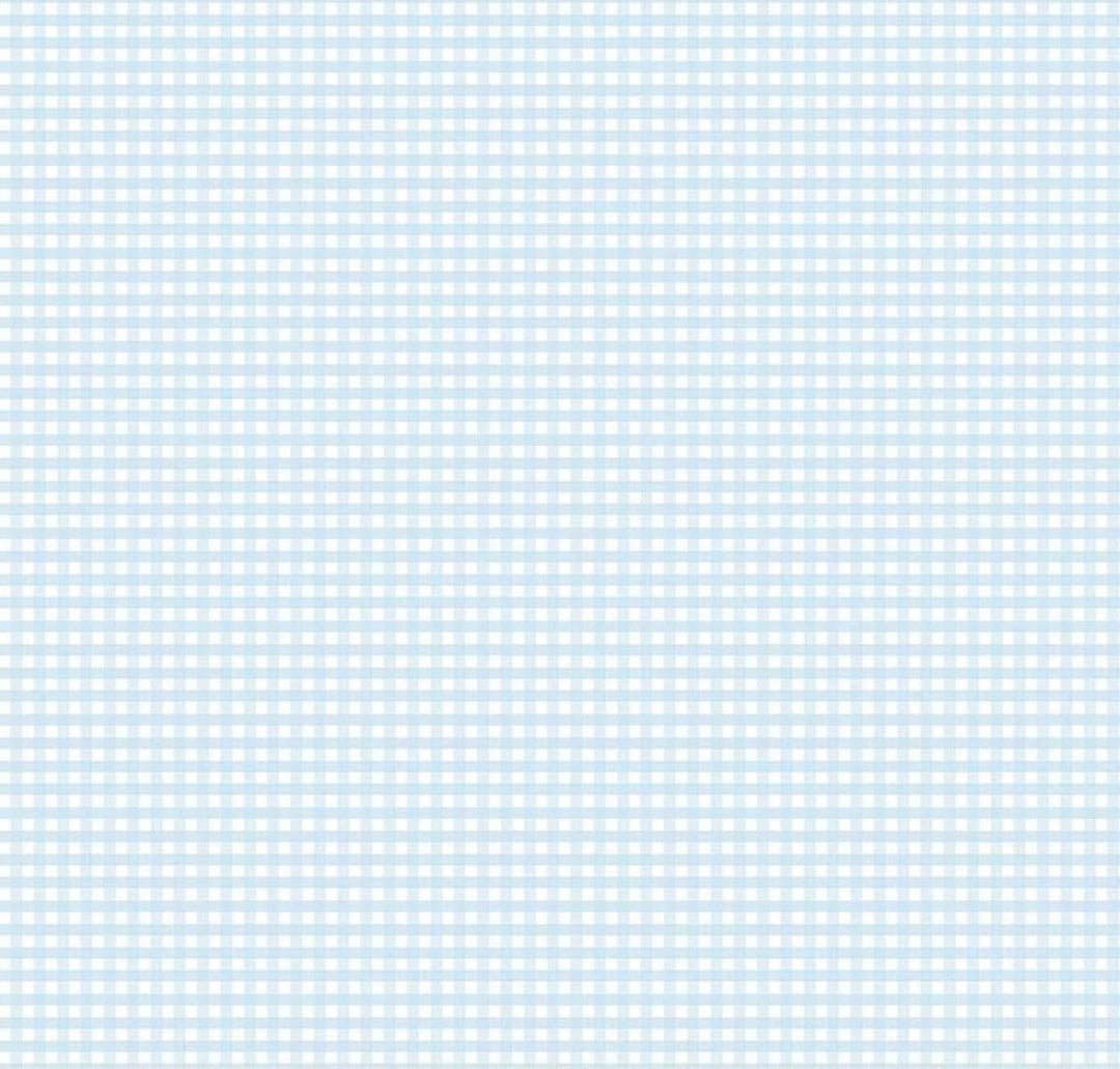 Tela en gingham color blanca y azul