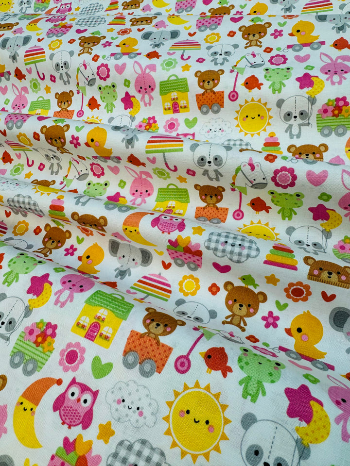 Tela con estampado infantil